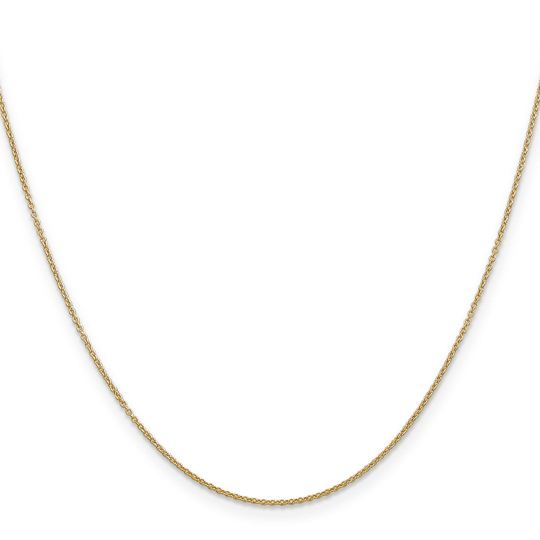 14k .9mm Cable with Spring Ring Clasp Chain