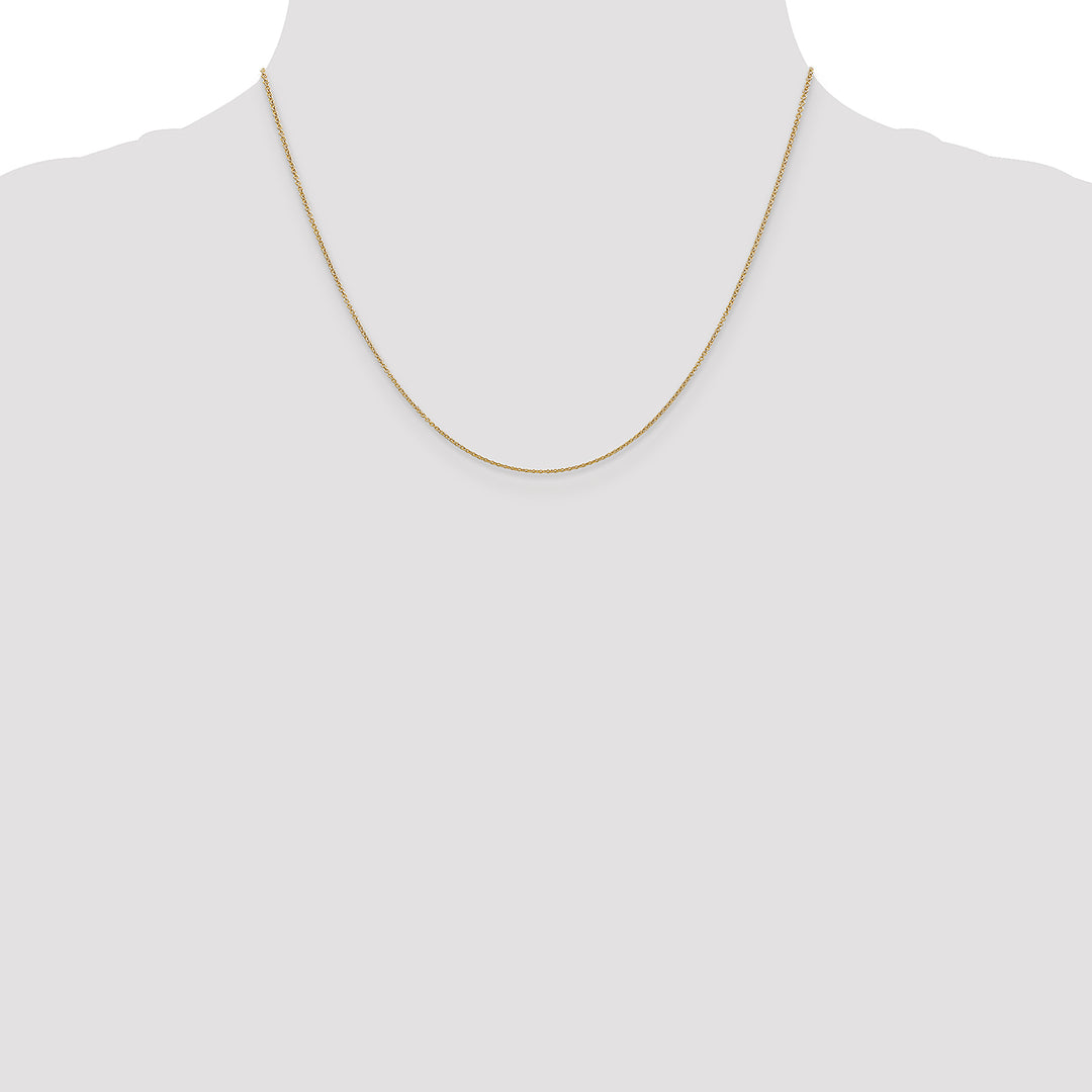 14k .9mm Cable with Spring Ring Clasp Chain