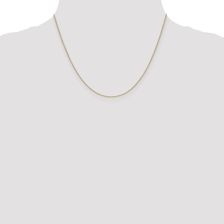 14k .9mm Cable with Spring Ring Clasp Chain