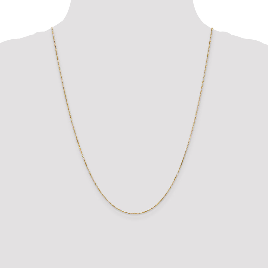 14k .9mm Cable with Spring Ring Clasp Chain