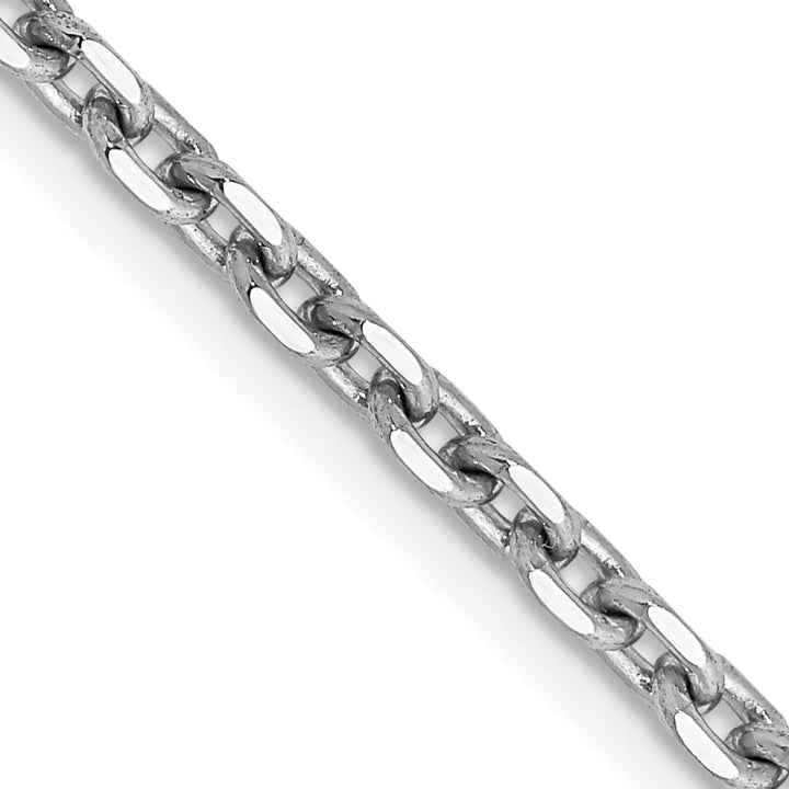 14k White Gold 2.5mm D/C Cable Chain