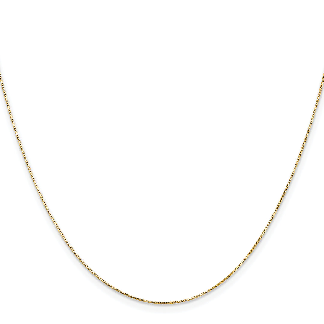 14k .5mm Box with Lobster Clasp Chain