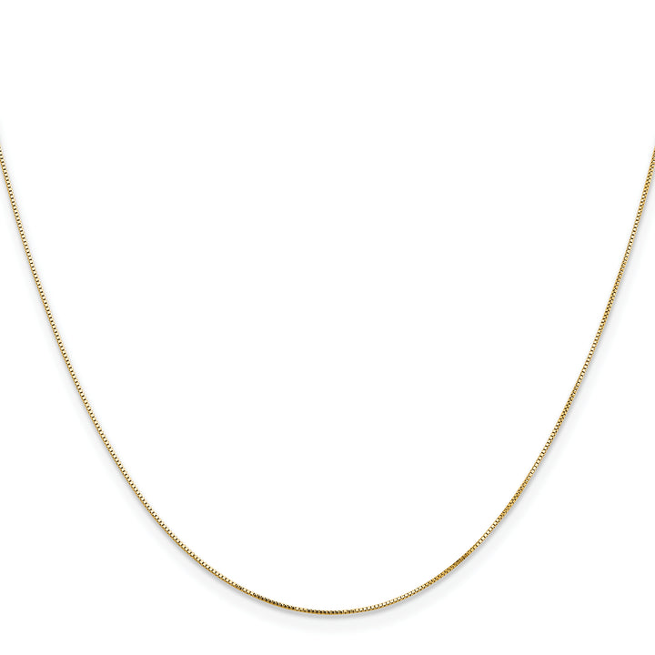 14k .5mm Box with Lobster Clasp Chain