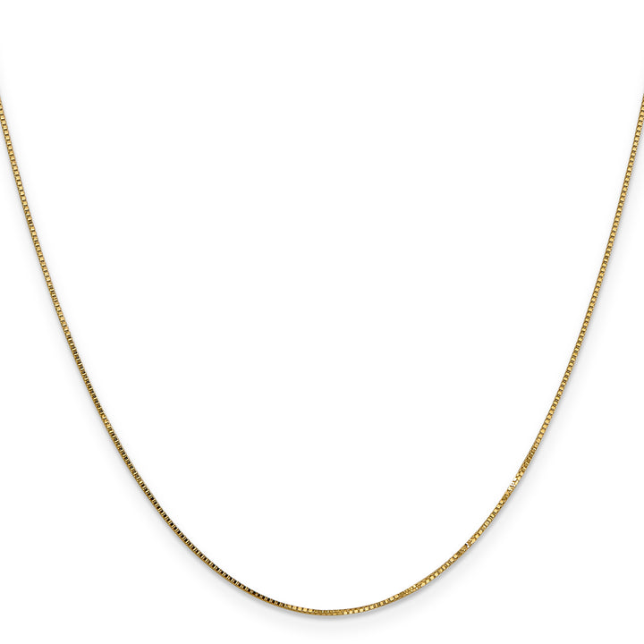 14k .7mm Box with Spring Ring Clasp Chain