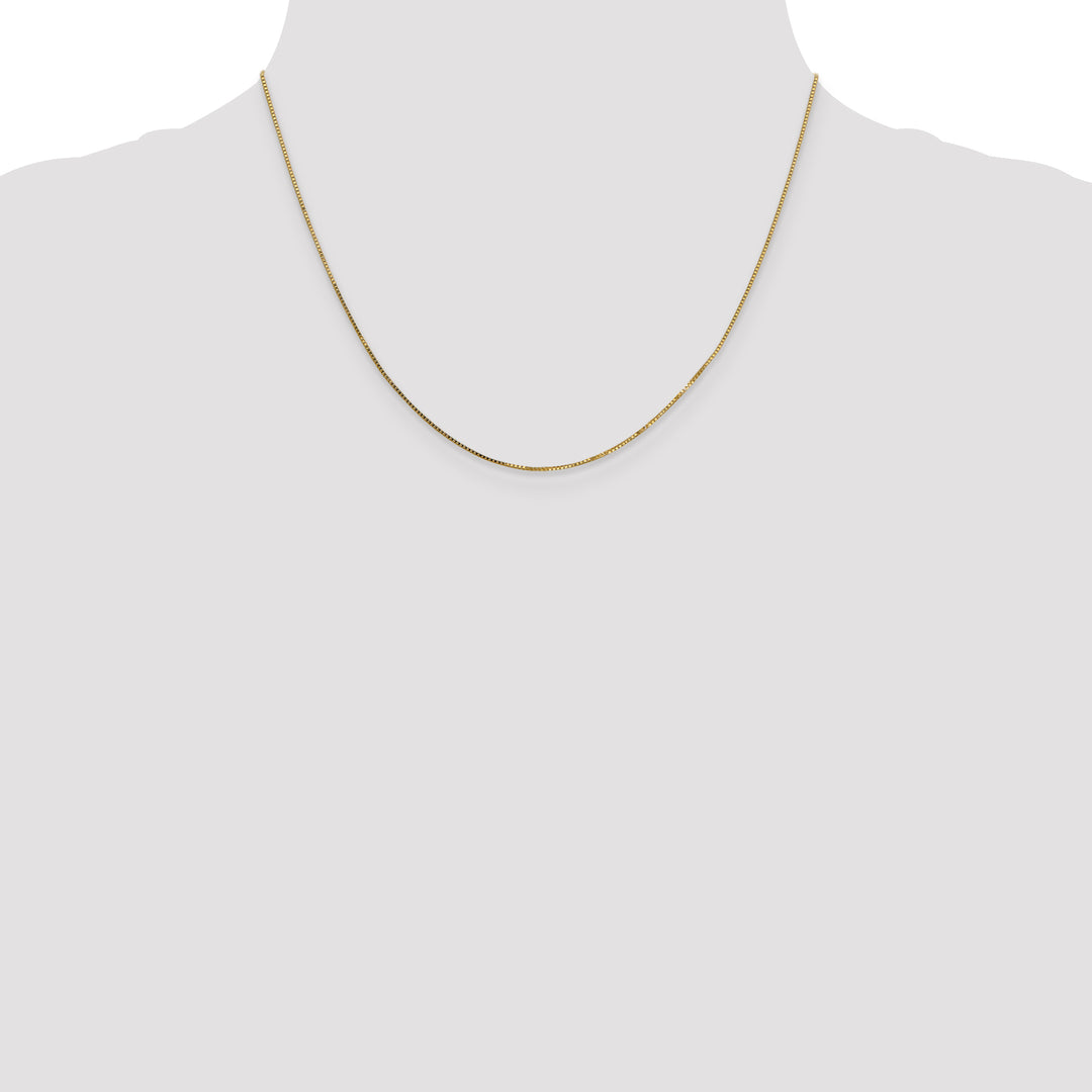 14k .7mm Box with Spring Ring Clasp Chain
