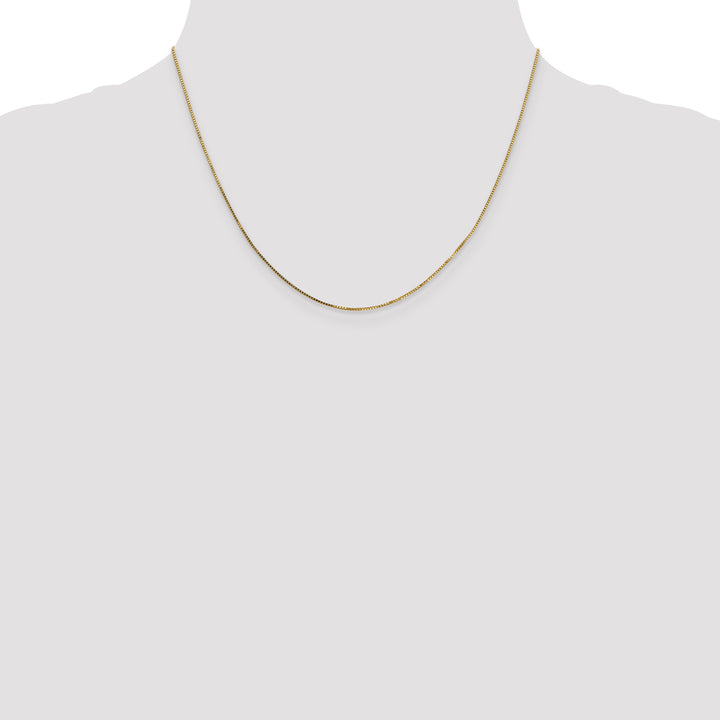 14k .7mm Box with Spring Ring Clasp Chain