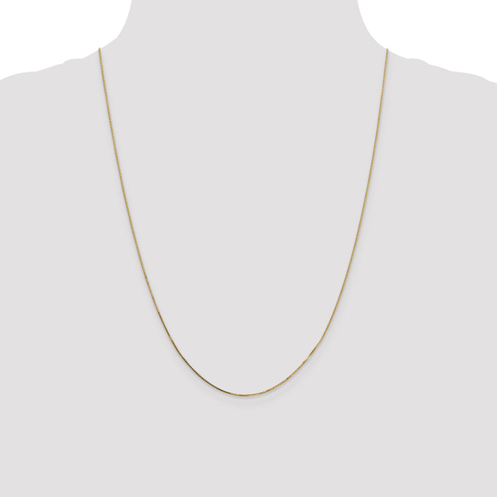 14k .7mm Box with Spring Ring Clasp Chain