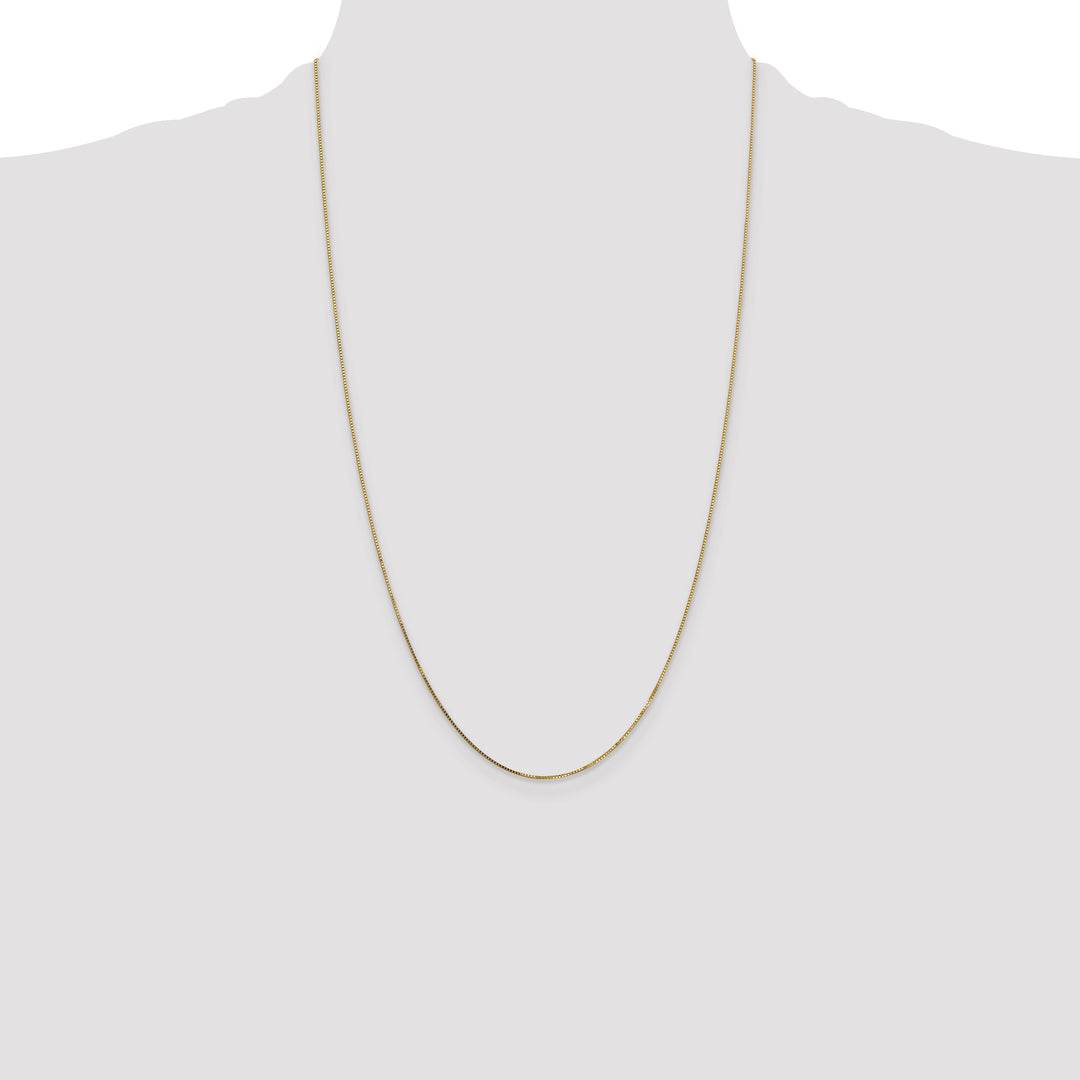 14k .7mm Box with Spring Ring Clasp Chain