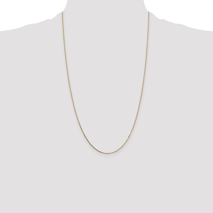 14k .7mm Box with Spring Ring Clasp Chain