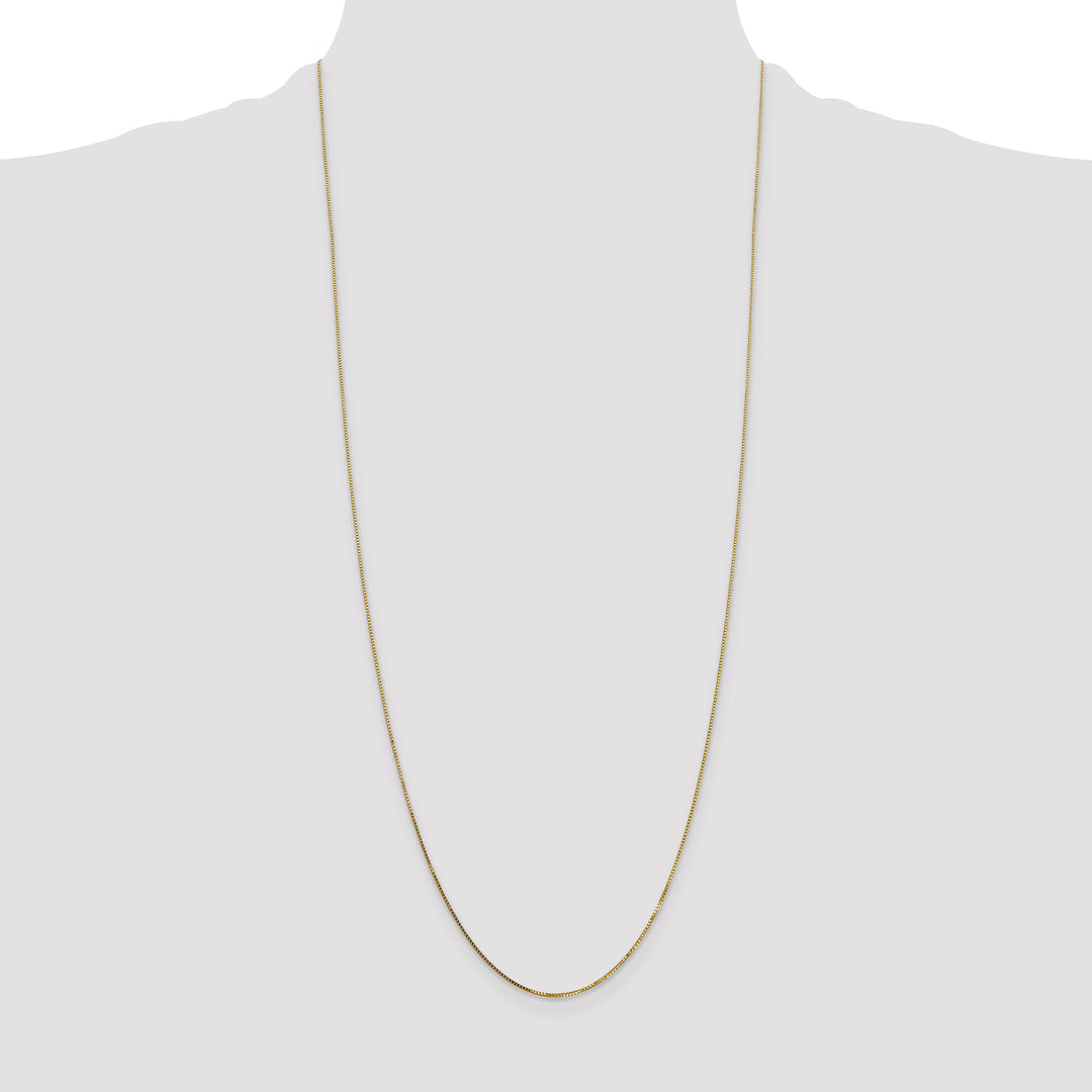 14k .7mm Box with Spring Ring Clasp Chain