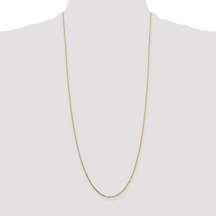 14k .7mm Box with Spring Ring Clasp Chain