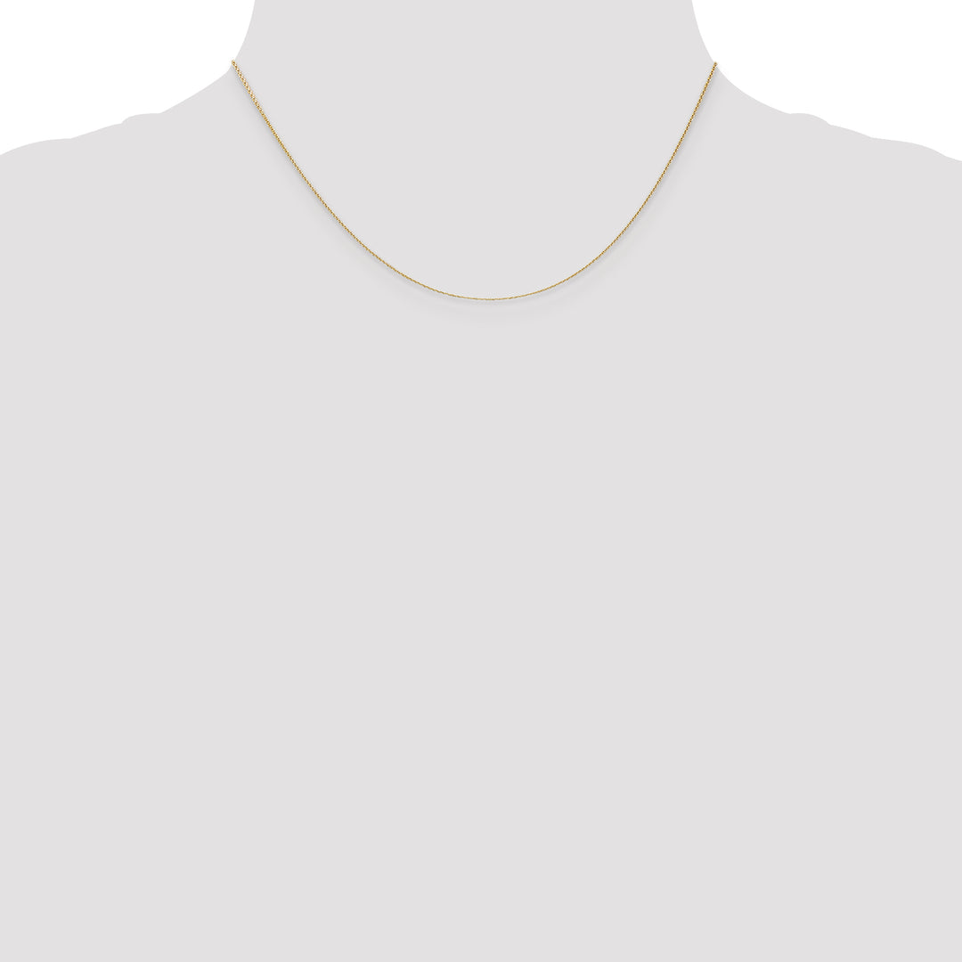 14k .65mm D/C Round Open Link Cable Chain