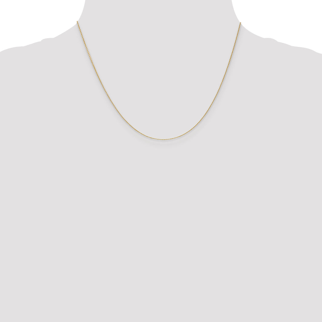 14k .65mm D/C Round Open Link Cable Chain