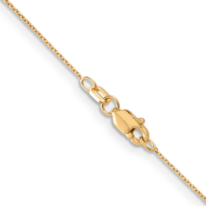 14k .65mm D/C Round Open Link Cable Chain