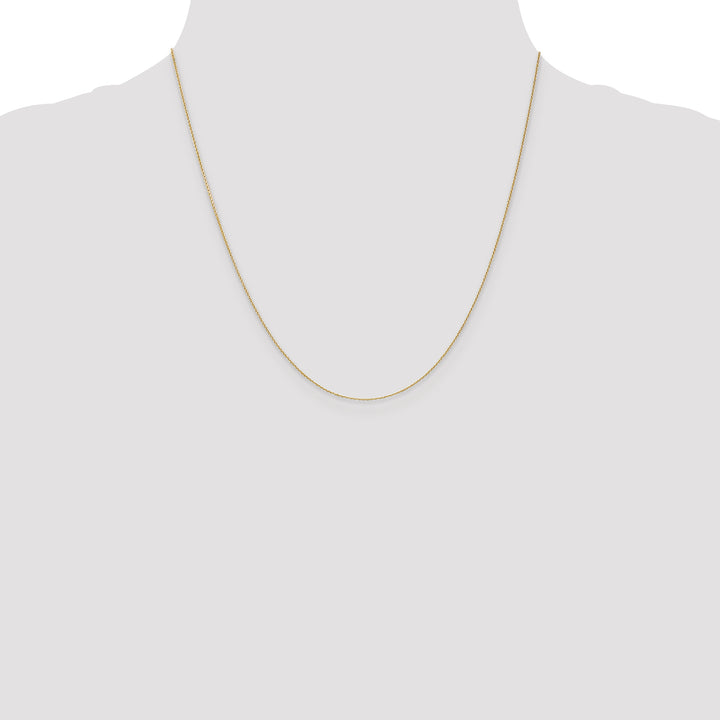 14k .65mm D/C Round Open Link Cable Chain