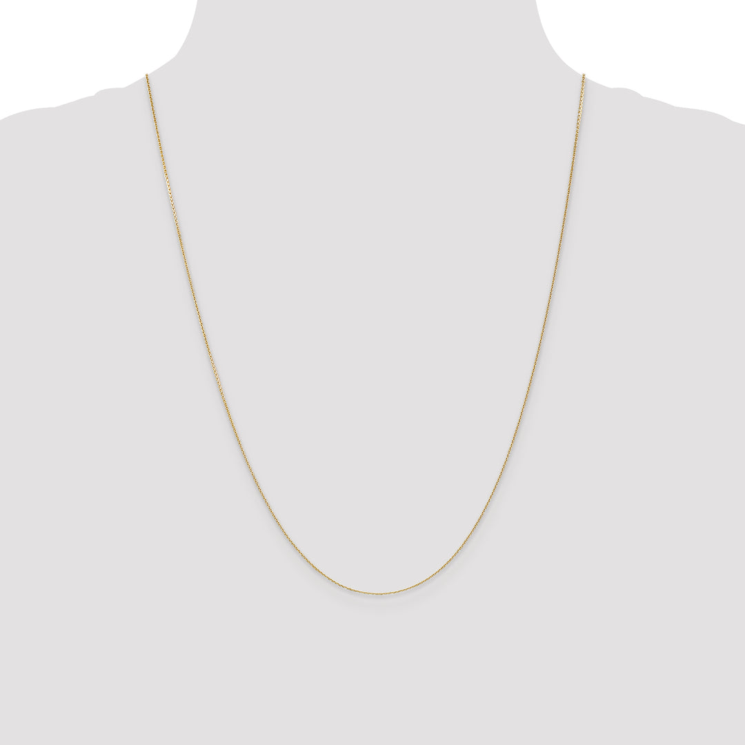14k .65mm D/C Round Open Link Cable Chain