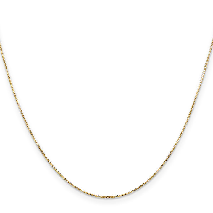 14k .8mm D/C Round Open Link Cable Chain