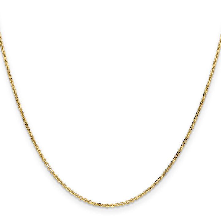 14k 1.4mm D/C Round Open Link Cable Chain