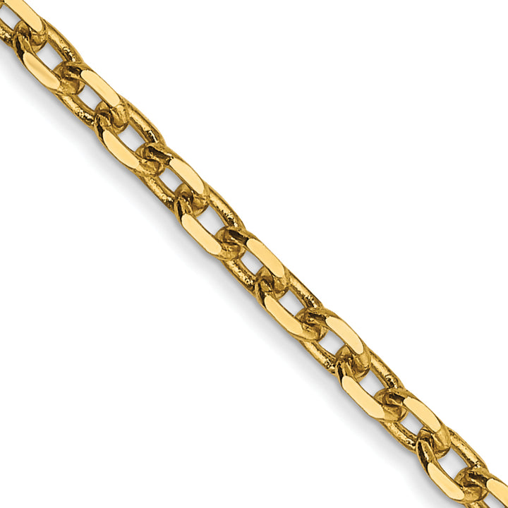 14k 2.2mm D/C Round Open Link Cable Chain