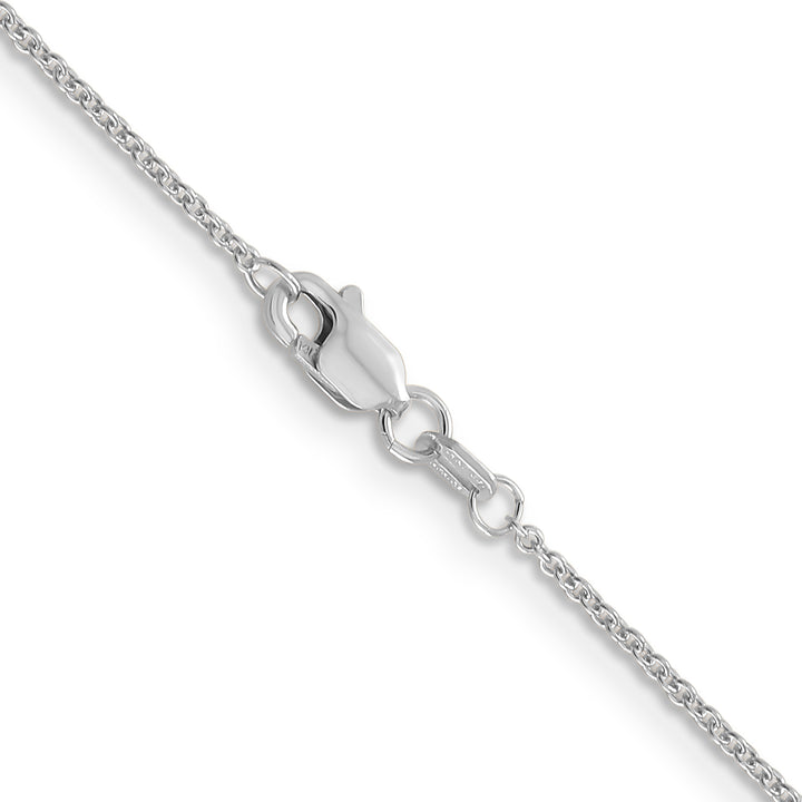 14k White Gold 1.2mm Cable Chain