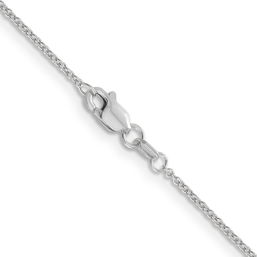 14k White Gold 1.2mm Cable Chain