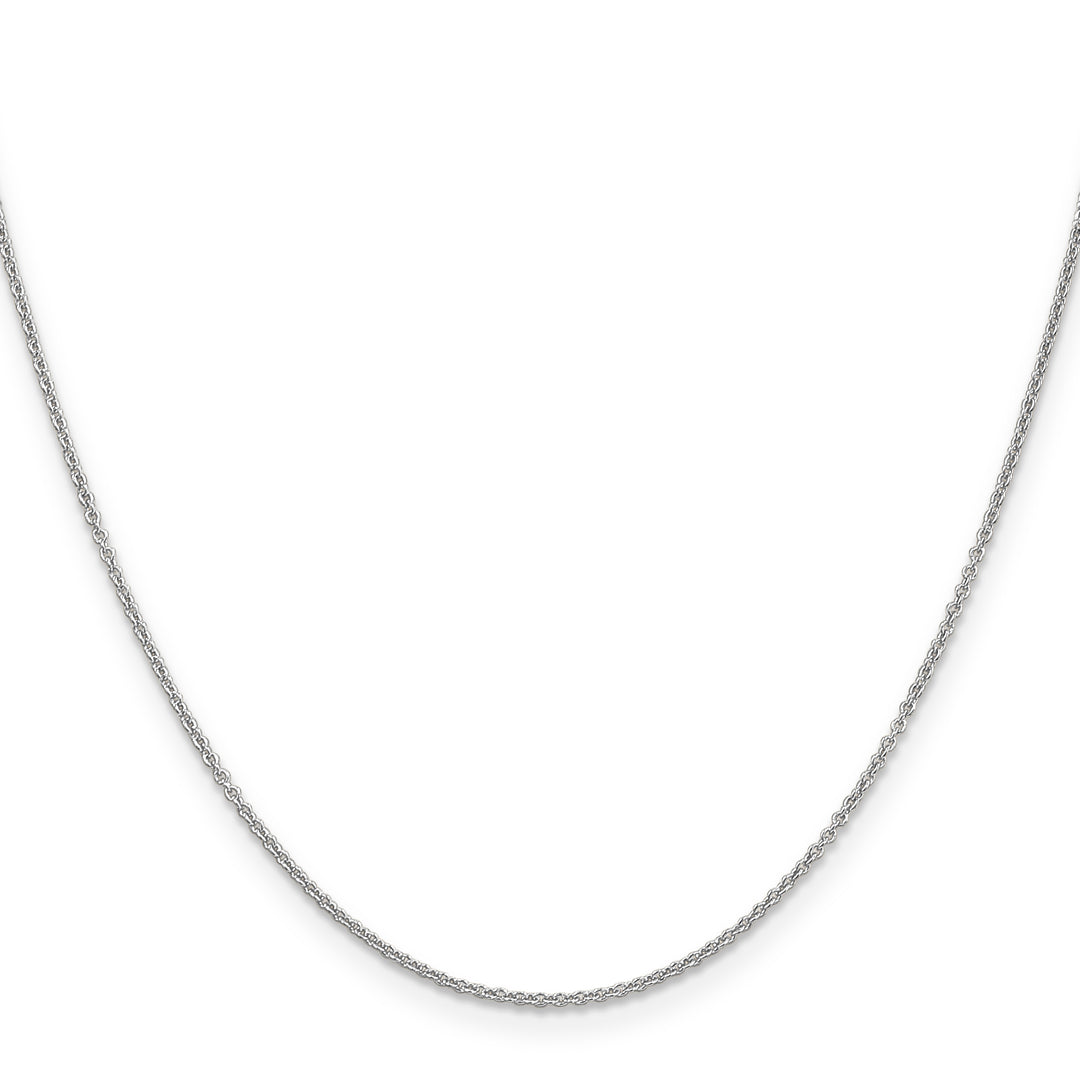 14k White Gold 1.2mm Cable Chain