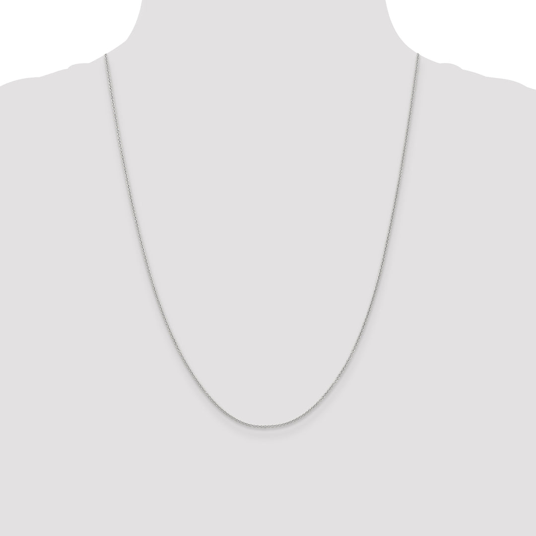 14k White Gold 1.2mm Cable Chain