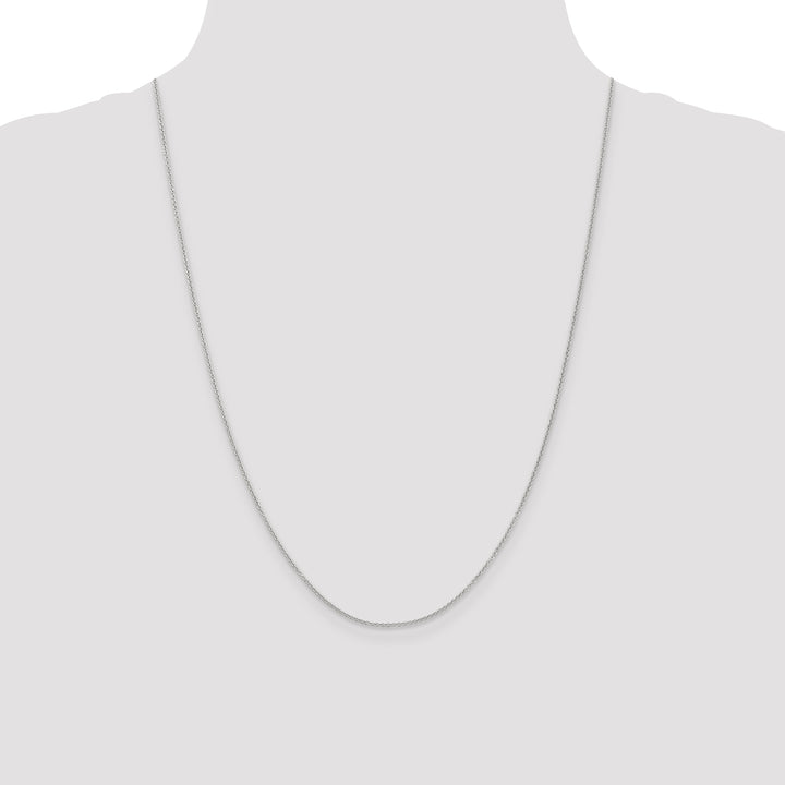 14k White Gold 1.2mm Cable Chain