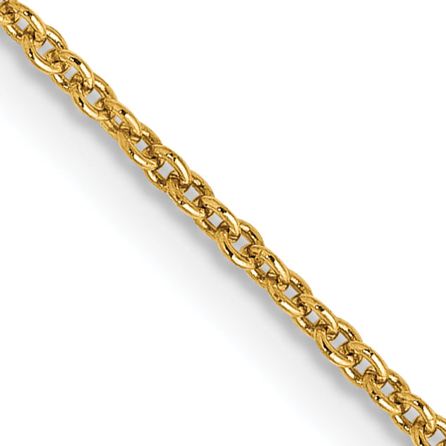 14k 1.2mm Cable Chain