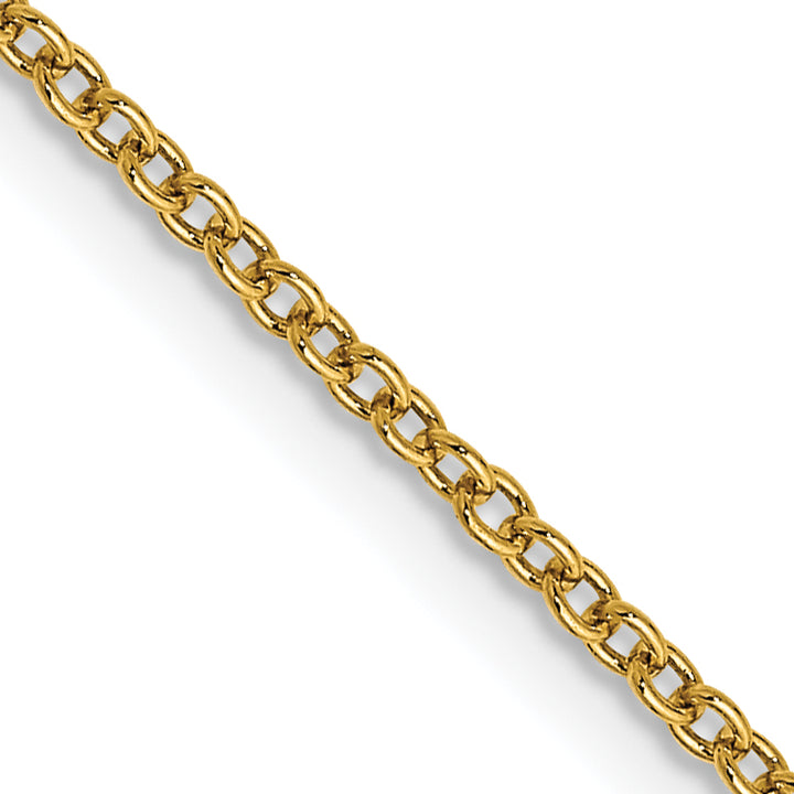14k 1.4mm Round Open Wide Link Cable Chain
