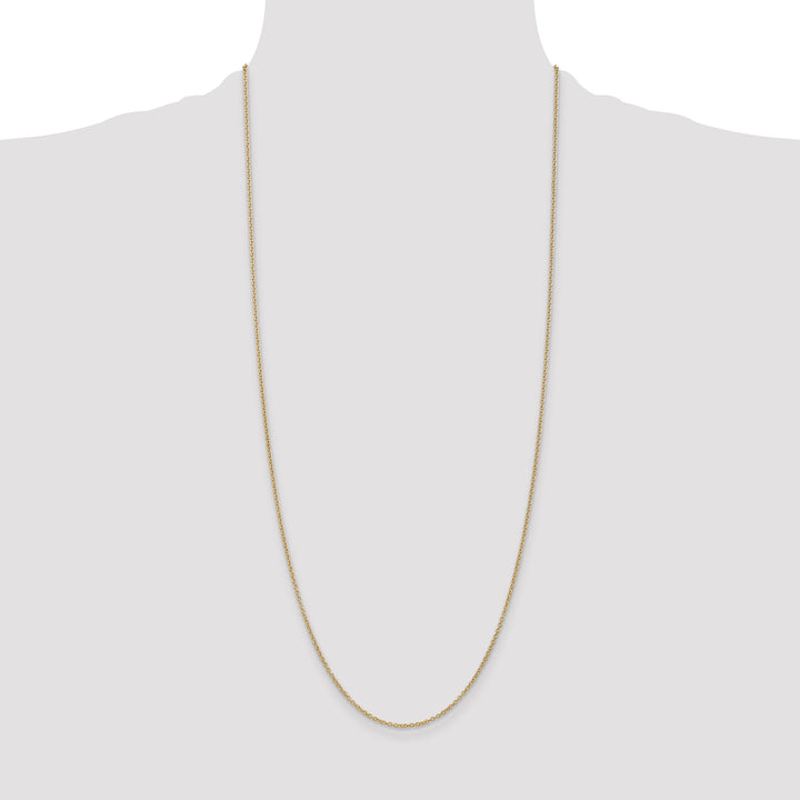 14k 1.4mm Round Open Wide Link Cable Chain