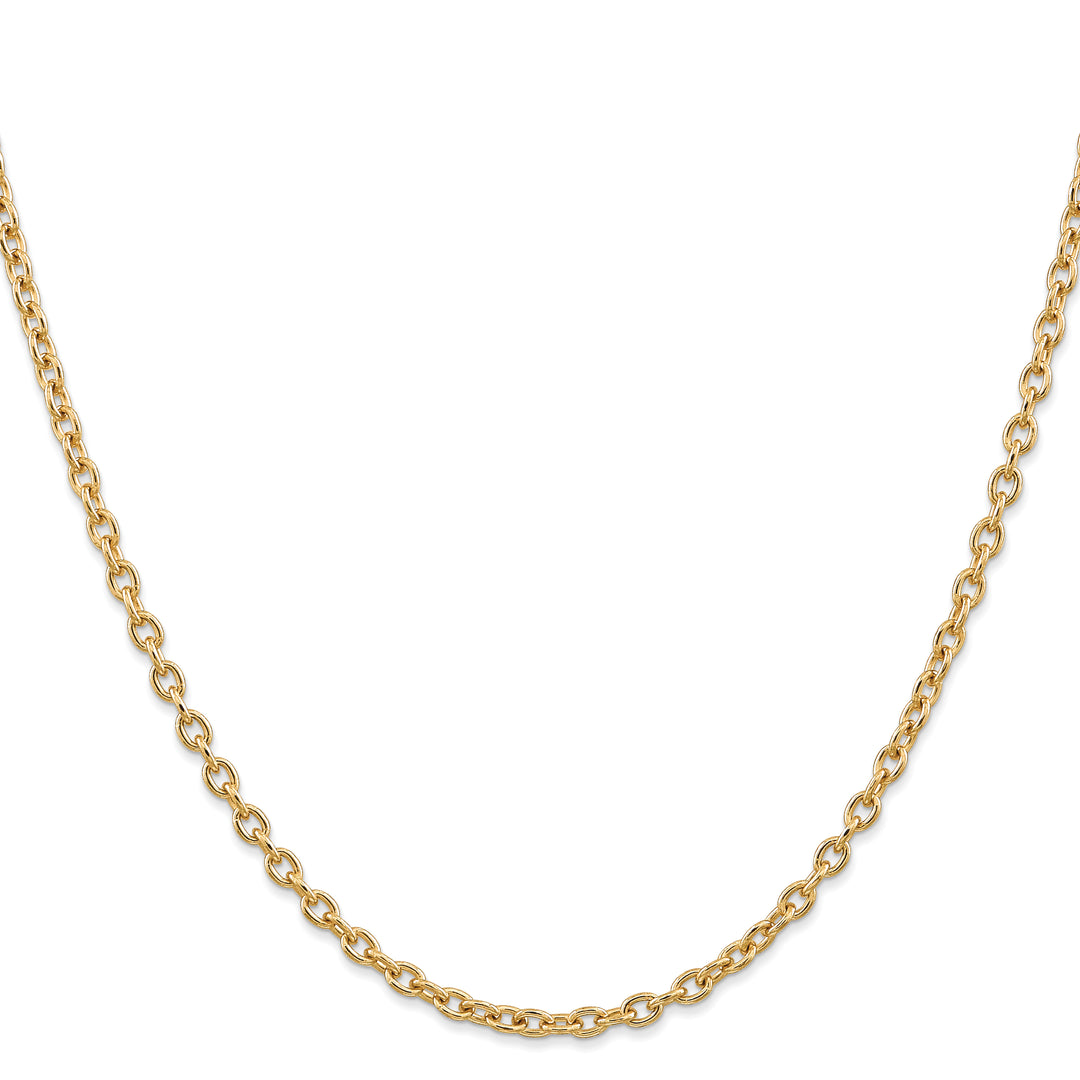 14k 3.2mm Round Open Link Cable Chain