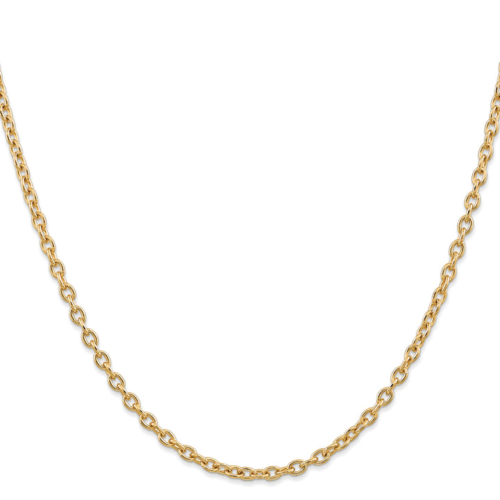 14k 3.2mm Round Open Link Cable Chain