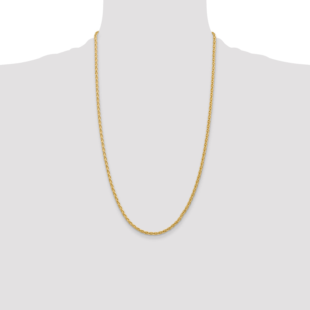 14k 3mm Parisian Wheat Chain