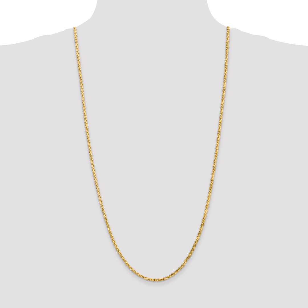 14k 3mm Parisian Wheat Chain