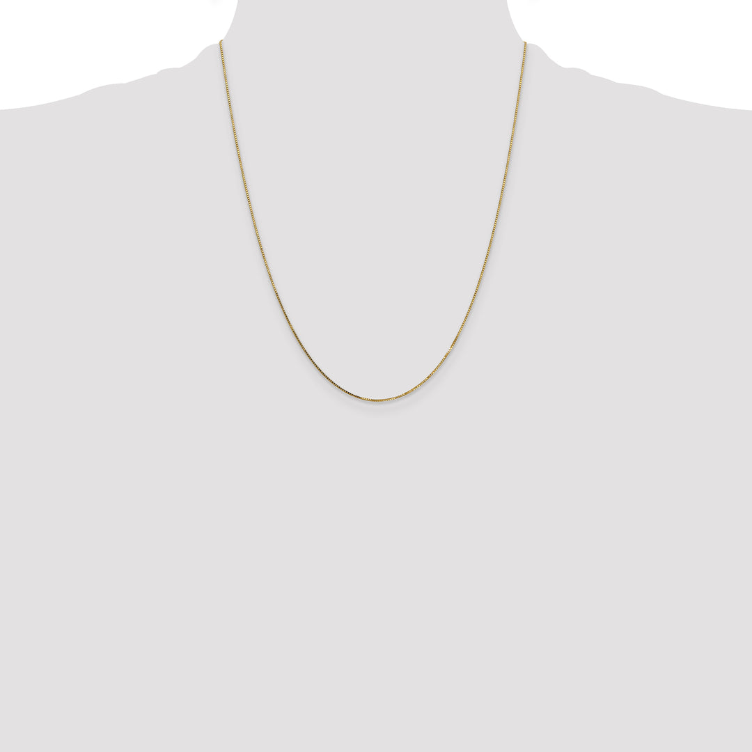 14k .7mm Box with Spring Ring Clasp Chain