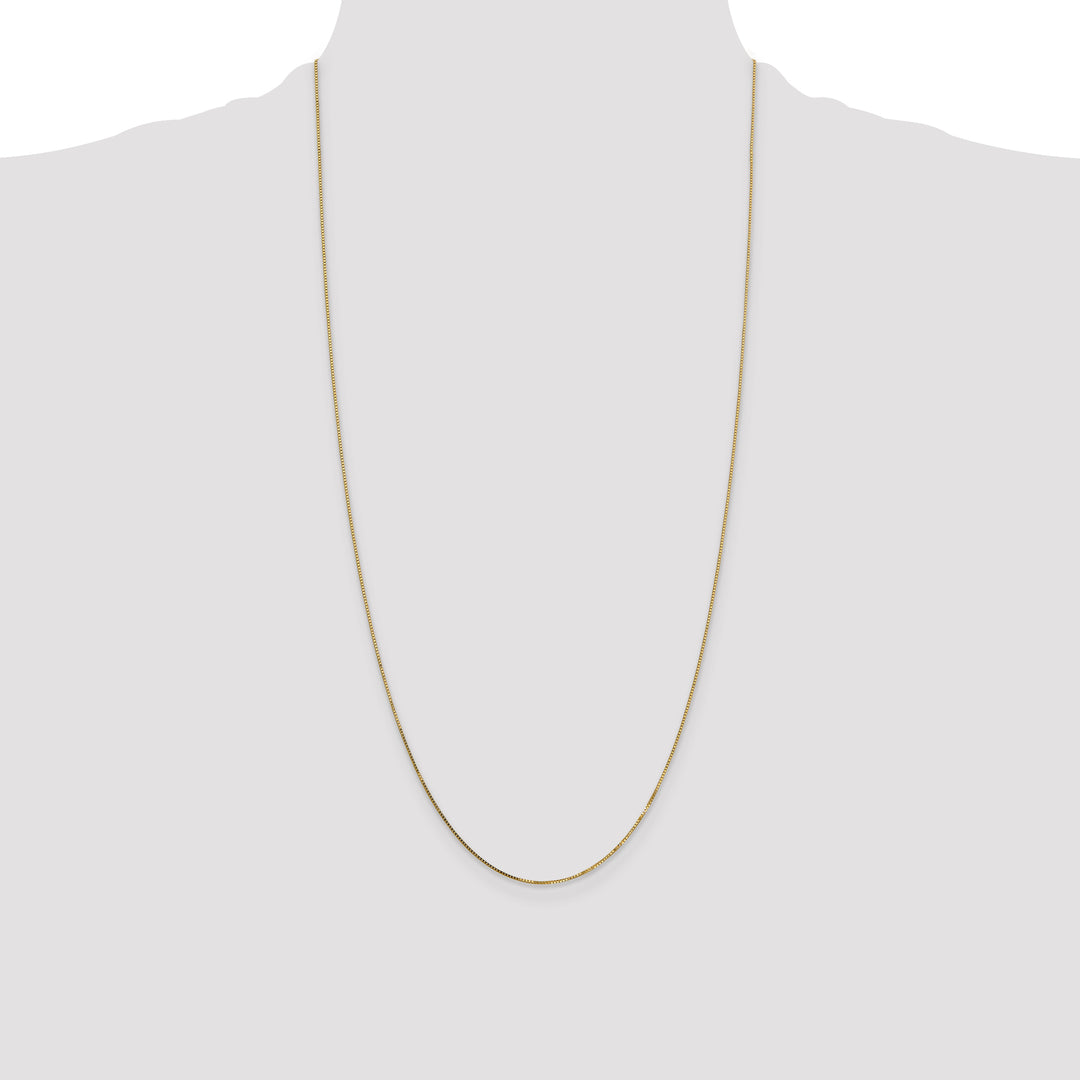 14k .7mm Box with Spring Ring Clasp Chain