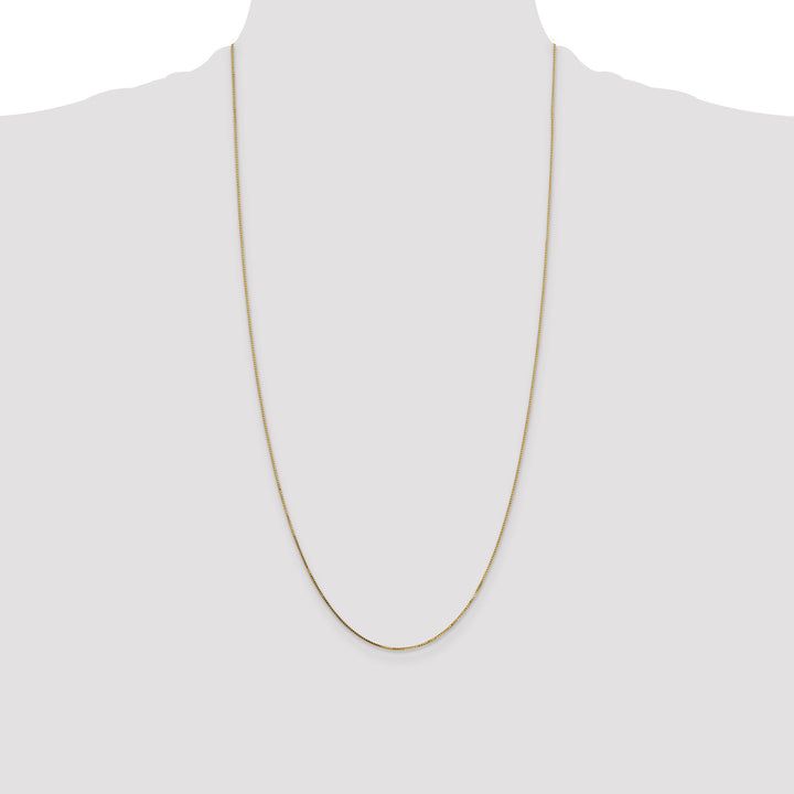 14k .7mm Box with Spring Ring Clasp Chain