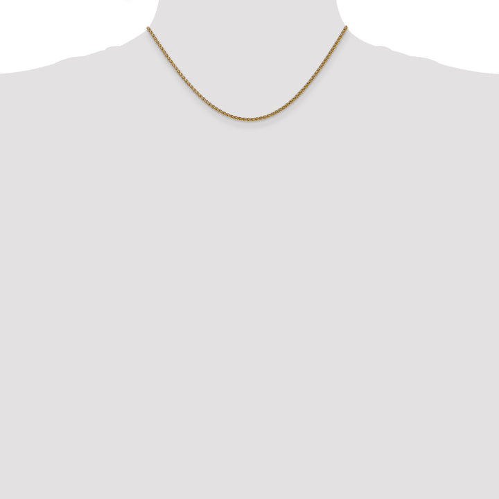 14k 1.05mm Spiga with Spring Ring Clasp Chain
