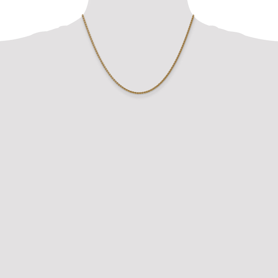 14k 1.05mm Spiga with Spring Ring Clasp Chain