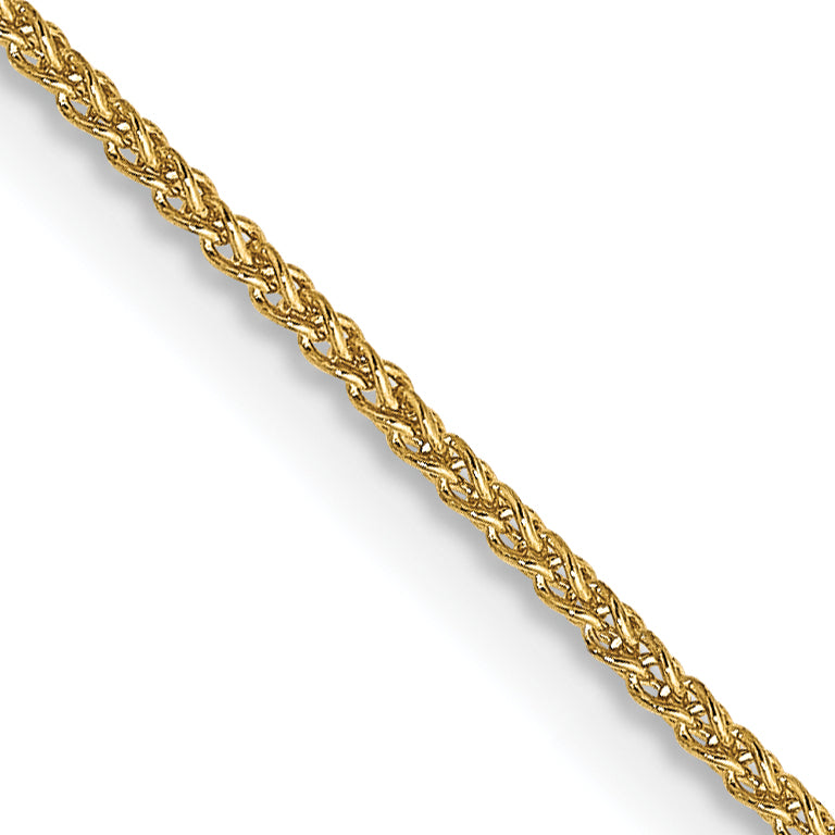 14k 1.05mm Spiga with Spring Ring Clasp Chain