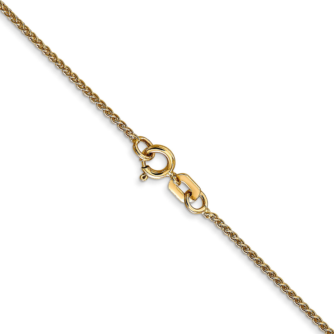 14k 1.05mm Spiga with Spring Ring Clasp Chain