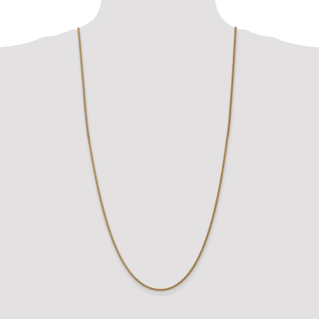 14k 1.05mm Spiga with Spring Ring Clasp Chain