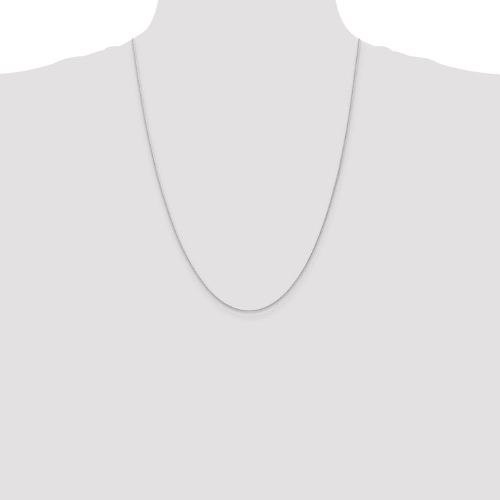 14k White Gold 1mm Parisian Wheat Chain