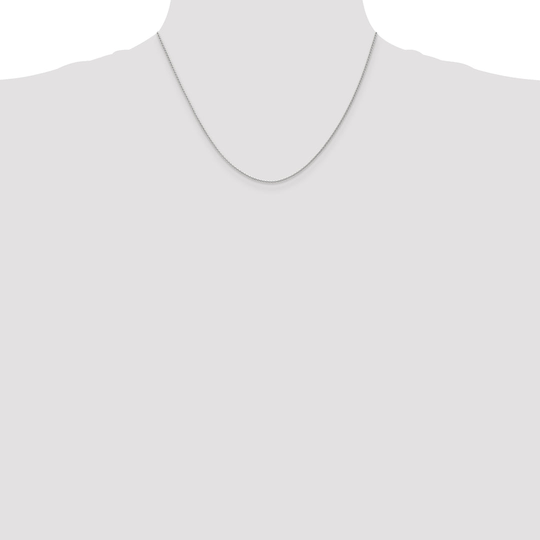 14k White Gold 1.2mm Parisian Wheat Chain