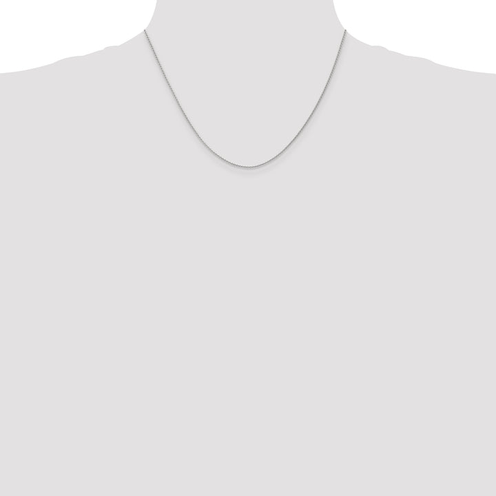 14k White Gold 1.2mm Parisian Wheat Chain