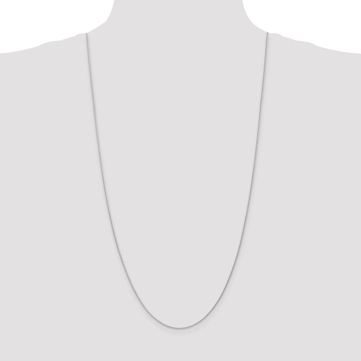 14k White Gold 1.2mm Parisian Wheat Chain