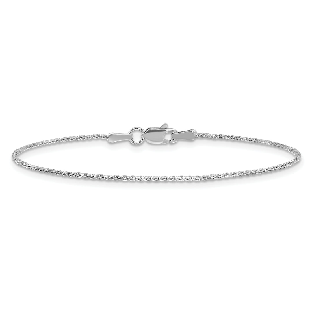 14k White Gold 1.2mm Parisian Wheat Chain