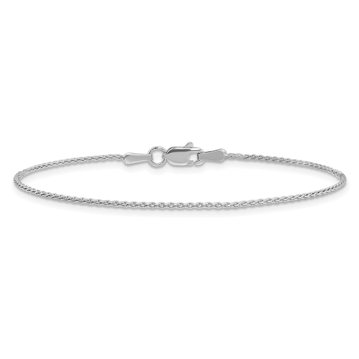 14k White Gold 1.2mm Parisian Wheat Chain