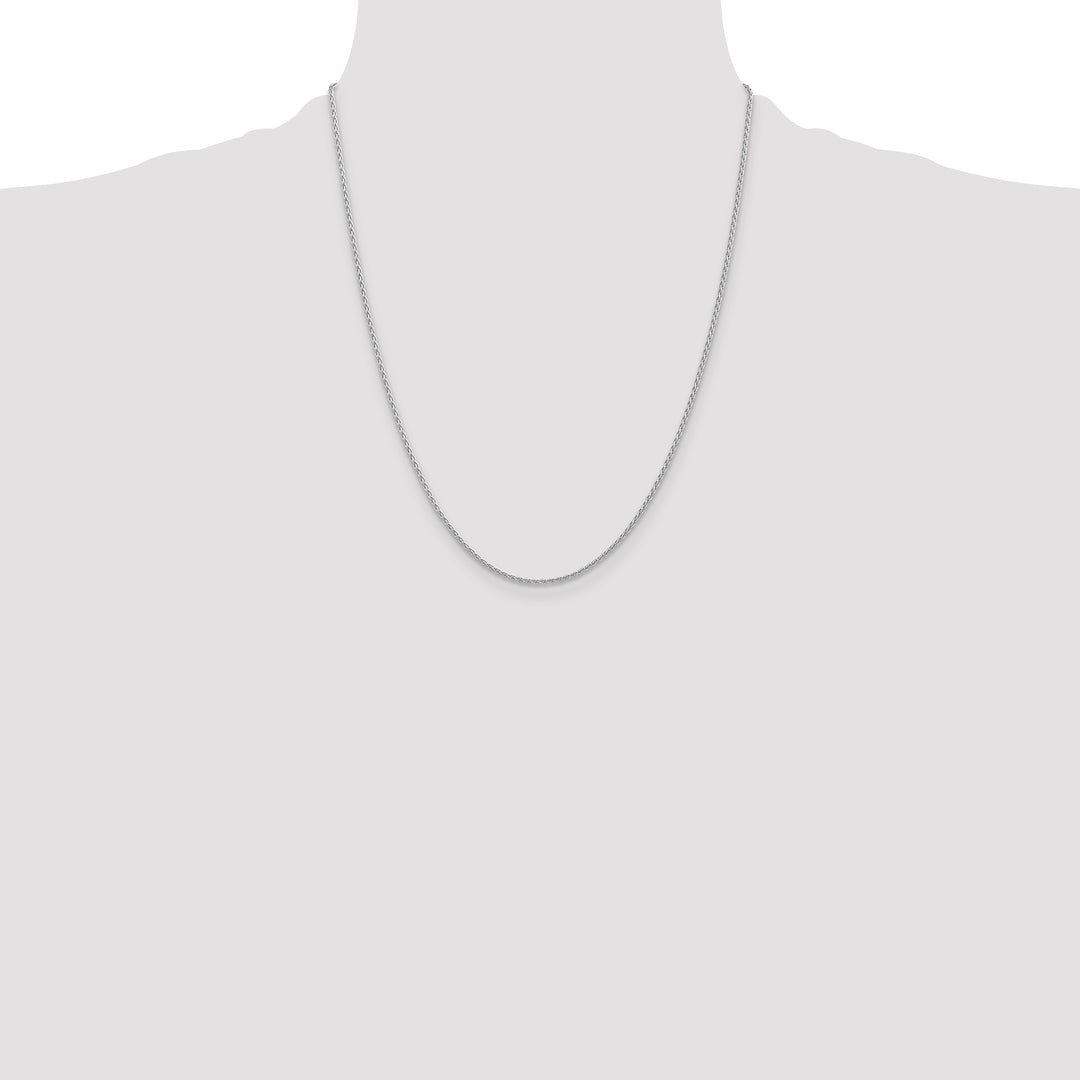 14k White Gold 1.5mm Parisian Wheat Chain